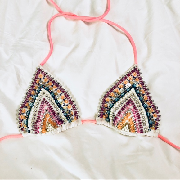 Victoria's Secret Other - SALE Victoria’s Secret Beaded Triangle Bikini Top